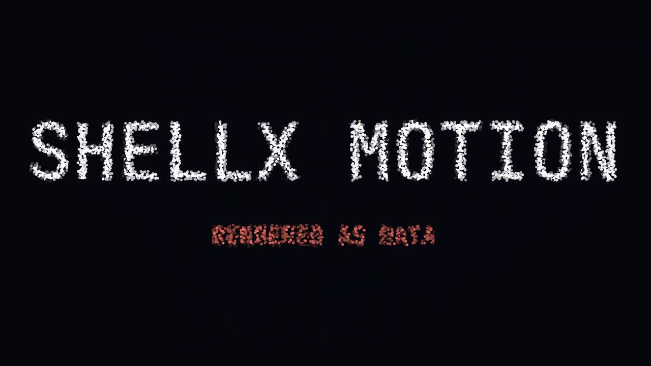 ShellX Motion rendered point-cloud animal from its motion graphics engine